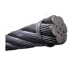 7 wire 1770Mpa high extensibility 9.53mm 12.7mm 15.2mm slow bonding prestressed steel strand for messenger wire